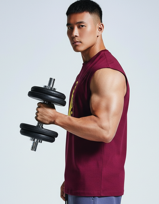 Stay Strong Half Sleeve Tank Top