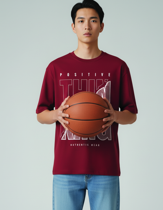 Thin King Typography Over-sized Classic T-Shirt